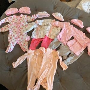 Adorable twin baby girl lot - size preemie
